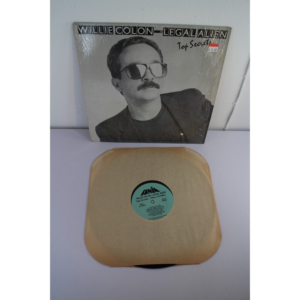 Willie Colon Legal Alien Top Secrets LP RECORD FANIA US 1989 Salsa El Gran Varon
